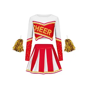 Cheer Gear for Girls - Basketball Football Cheerleading Outfits, Performance Costumes for Dance and Gymnastics