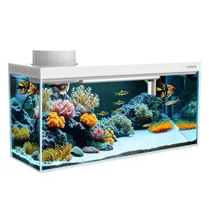 Smart Fish Tank for Living Room Small Household Glass Tank with Integrated Filtration Ecological Desktop Tank