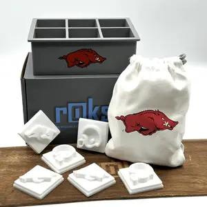 rOks College Bundle - ice cube inserts with custom tray and 6 custom inserts