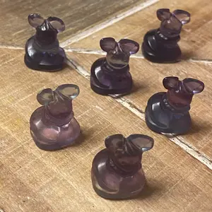 Eevee Crystal Carving Mini Eevee Fluorite Carving Mini Crystal Carving