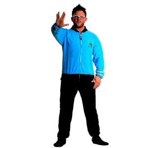 Star Trek Sciences Blue Footed Adult Onesie Pajamas