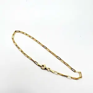 10k very elegant paper clip style bracelet for daily use