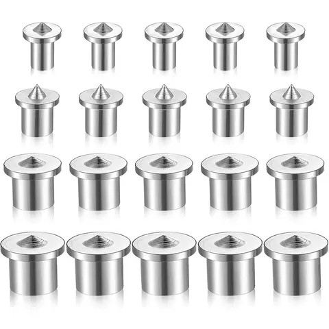 20Pcs Dowel and Tenon Center Transfer Plugs Doweling Centering Pins Transfer Plugs Drill Hole Tool for Woodworking Tool Accessories (20 Pieces,1/4 5/16 3/8 1/2 Inch)