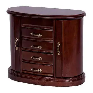 Mele & Co. Heloise Wooden Jewelry Box in WalnutFinish Mele & Co. Heloise Wooden Jewelry Box in WalnutFinish