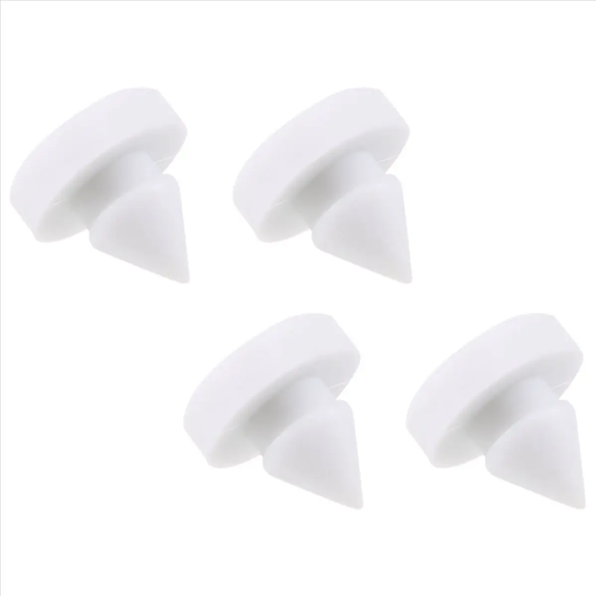 4-Piece Automotive Brake & Clutch Pedal Stopper Plastic Pad Set (46505-SA5-000) - About 1.5*1.5cm, Car Interior Fasteners & Clips Accessories for Honda Civic, Fit, CR-V, Acura MDX