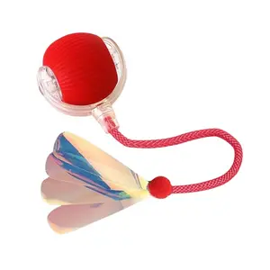 Interactive cat toys, electric toy balls with dragonfly tails, USB charging, and speed gear adjustment for kittens, are great toys for cats to entertain themselves