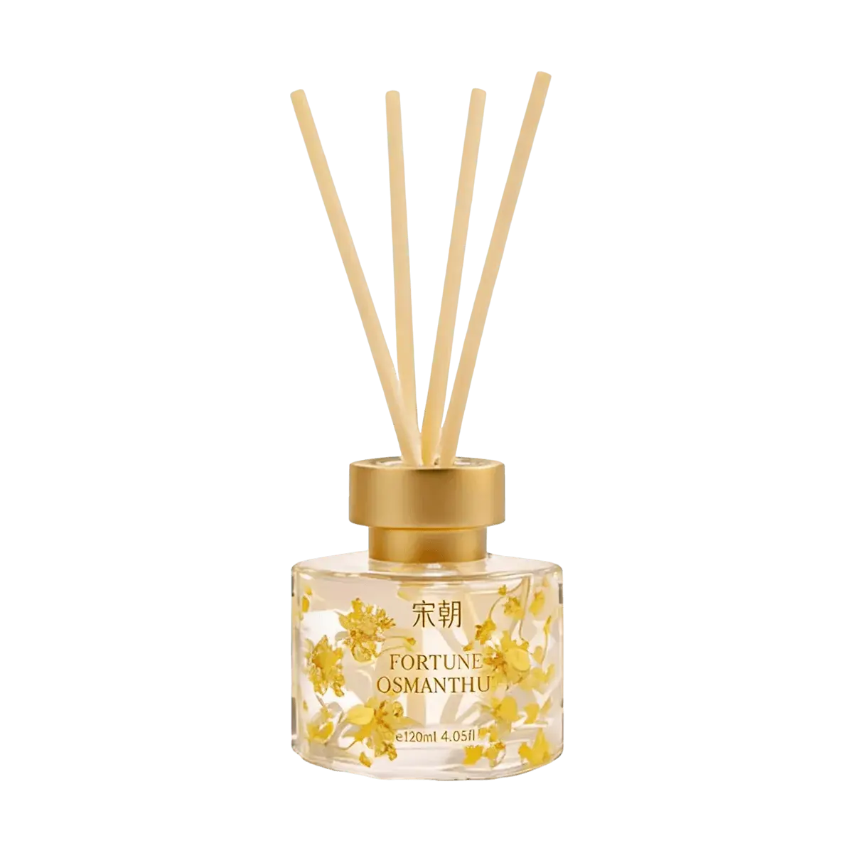 SONG CHAO Osmanthus Fragrance Diffuser - Long-Lasting Reed Diffuser for Home, Office, 120ml, Dragon Well Osmanthus Scent