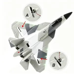 SU 57 Airplane RC 2.4G Remote Control Aircraft Electric EPP Foam Plane FX657 Rc Fighter Fixed Wing Hand Throwing Glider Toys
