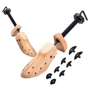 Premium Professional 2-Way Shoe Stretcher for Women and Men Wooden Shoes Tree