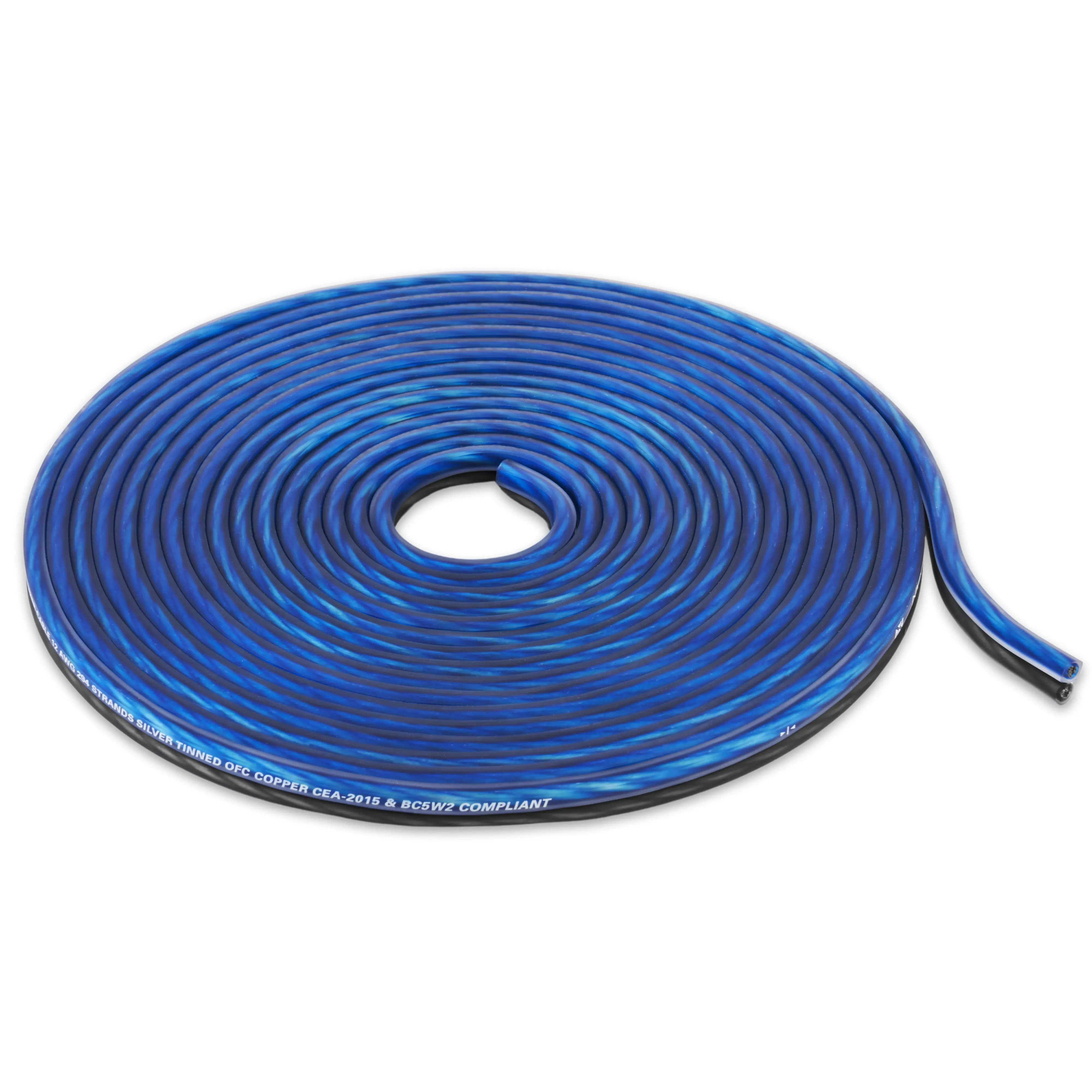 XWS1225 25 ft 12-Gauge EnvyFlex 100% Oxygen Free Copper Speaker Wire (Blue/Gray)