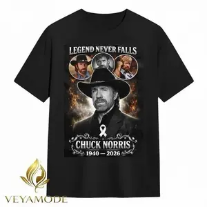 Rip Chuck Norris Legend Never Falls Memorial T-Shirt (1940-2026) V49