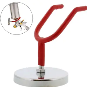 Magnetic tool holder and magnetic spray gun holder, suitable for gravity feeding cups, paint booths, and car body workshop walls, Auto repair tools