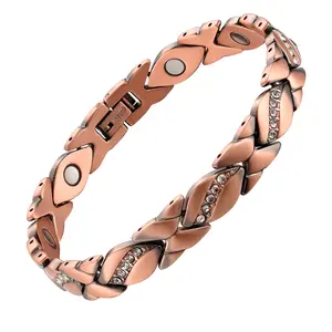 Lusteria  Pure Copper Bracelet for Women,Ultra Strength Magnetic Bracelet with 4000 Gauss Magnets, Adjustable Tool, Modern Fashion Jewelry Gift bracelet, bracelet women