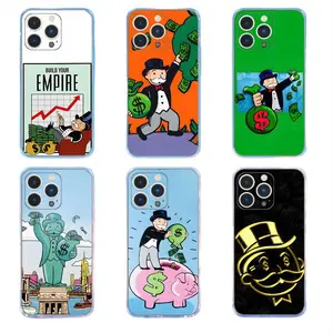 Dollar Alec M-Monopoly Man Phone Cases For iPhone 17 Promax Pro Air 16 Plus 15 14 13 12 11 Transparent Soft Shockproof Protective Cover Protection
