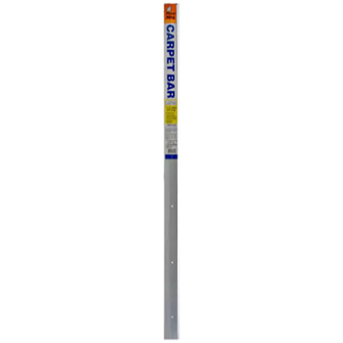 Thermwell Fluted Edge Carpet Bar - Satin Silver Extruded Aluminum Lower Height Floor Transition Strip, 1.38 x 72 in, Metal