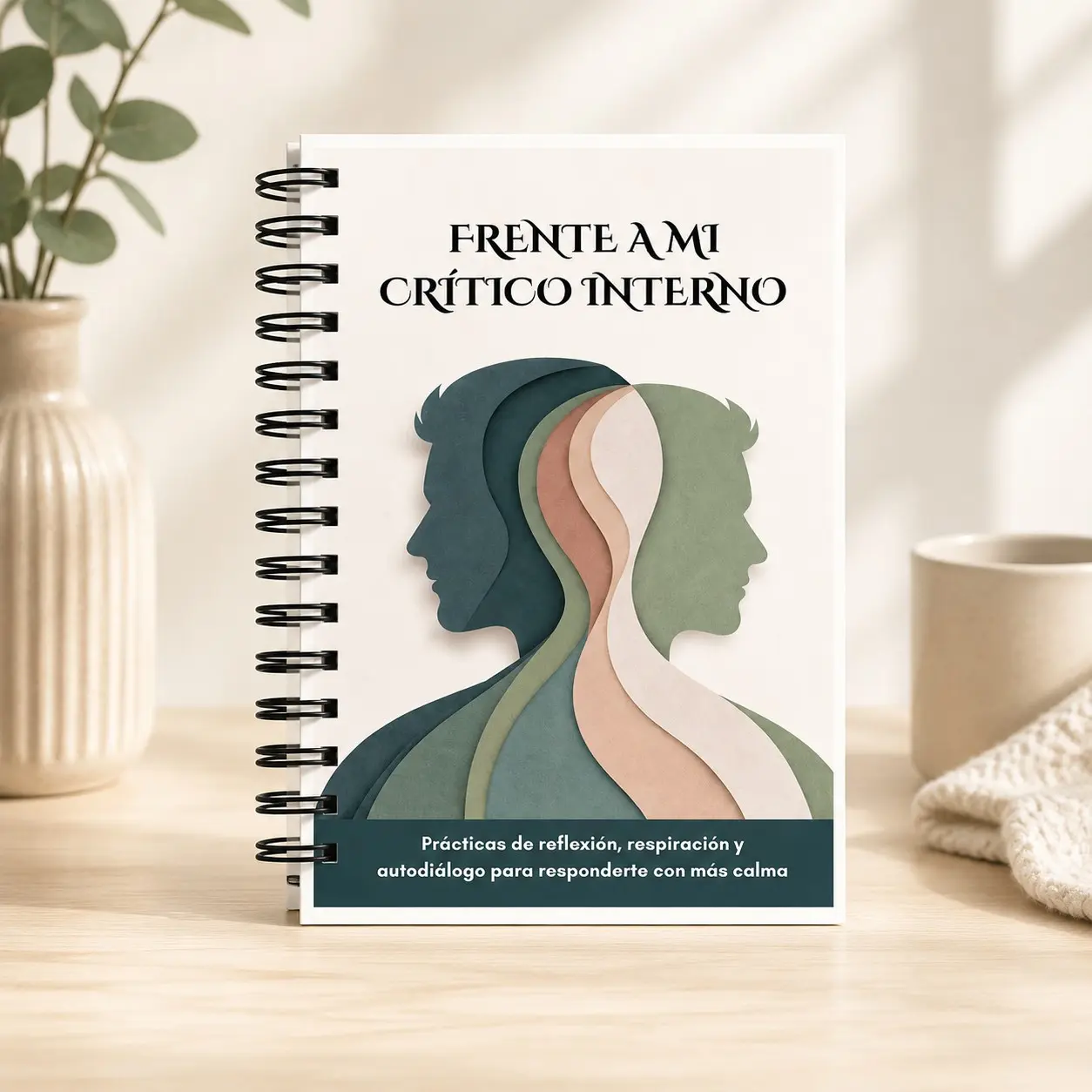 Spanish Edition Healing Journal, Self-Reflection Breathing Practice Book, Anxiety Management Notebook, Psychological Therapy Planner
