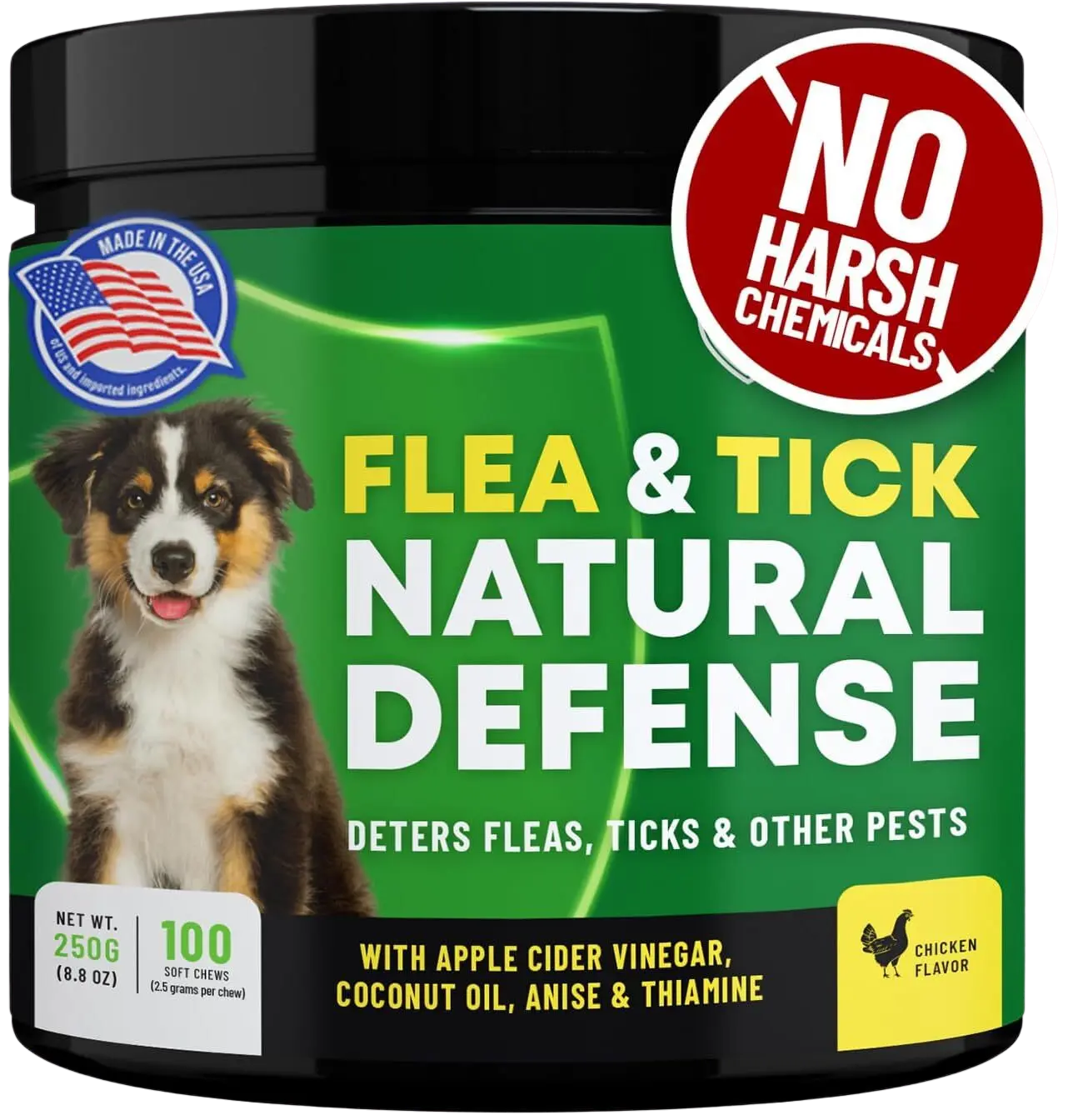 GCP Flea & Tick Natural Defense for Dogs - 100 Soft Chews