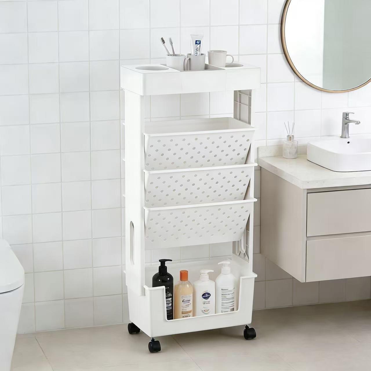 Five-tier rolling side storage cart for desks, multi-layer rolling file organizer, large-capacity book and magazine stand, desktop bookshelf, freestanding desk rolling cart, rolling file cabinet/shelf, movable folder storage cart—suitable for home offices Five-tier rolling side storage cart for desks, multi-layer rolling file organizer, large-capacity book and magazine stand, desktop bookshelf, freestanding desk rolling cart, rolling file cabinet/shelf, movable folder storage cart—suitable for home offices