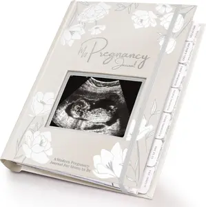 Pregnancy Journal, Pregnancy Announcements - 80 Pages Hard Cover Pregnancy Book For Mom To Be Gift - Pregnancy Gifts For New Moms