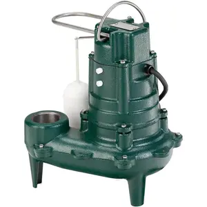 267-0001 Sewage Pump, 1/2 HP Automatic – Heavy-Duty Submersible Sewage, Effluent or Dewatering Pump