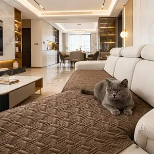 Classic Fashion Diamond Pattern Sofa Cushion, Anti-Slip, Wrinkle-Resistant, Durable, Breathable, Universal Fit