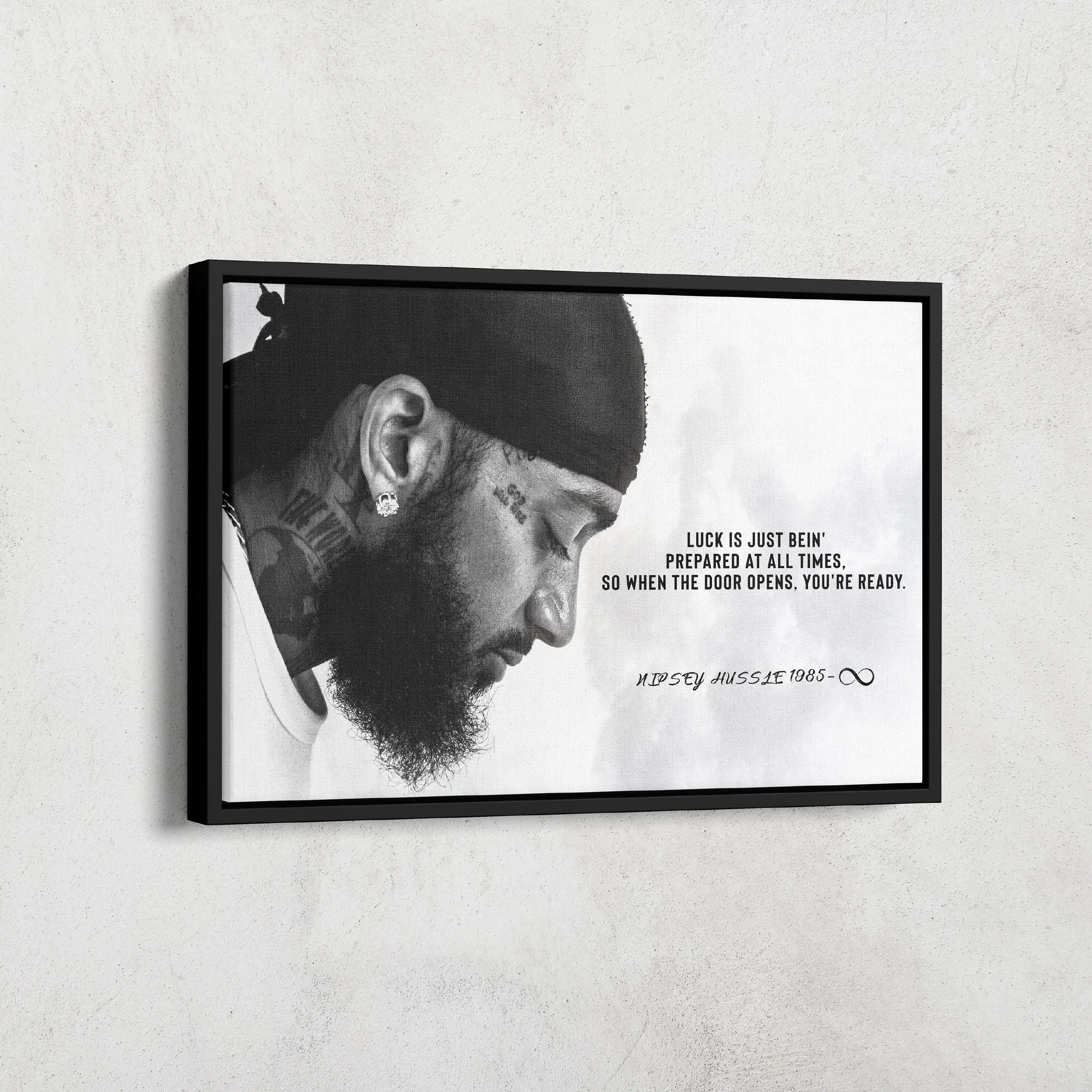 Nipsey Hussle Quotes Wall Art, Nipsey Hussle Quotes Wall Art | Famous People | Nipsey Hussle | Valentine's Day Gift For Him | Rap Music Lovers Poster No Frame
