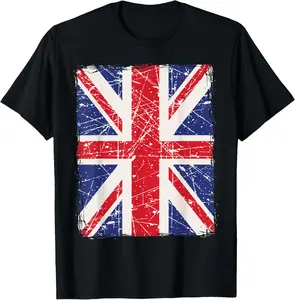 Cotton(pure) Union Jack, British flag T-Shirt