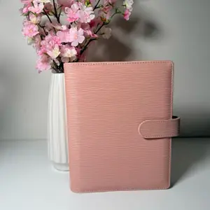 Aesthetic A5 Cash Stuffing Binder | Saffiano Epi-Style Vegan Leather Budget Organizer