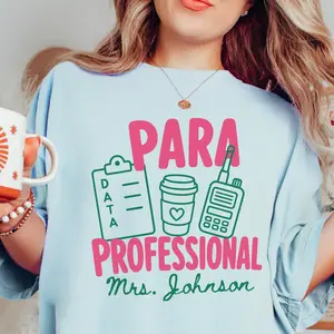 Comfort Colors Paraprofessional Shirt, Special Education Tee, SpEd RBT Teacher Aide Gift
