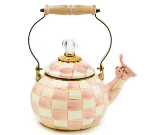MacKenzie-Childs Rosy Check Whistling Tea Kettle MacKenzie-Childs Rosy Check Whistling Tea Kettle