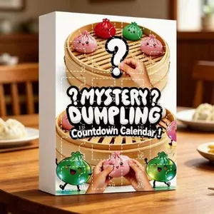Mysterious Dumpling Countdown Calendar Blind Box, 24 Mysterious Gifts, Festival Gifts, Original Dumpling Countdown Calendar, Cave Music