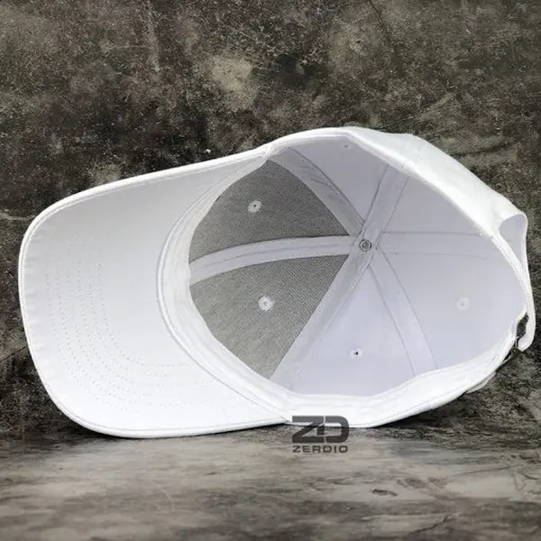 Basic White Snapback Hat for Men