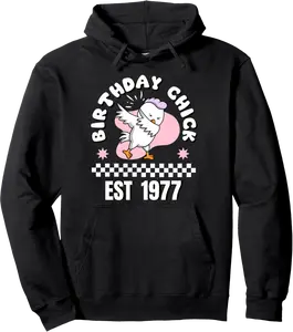 Year Of Birth 1977 Birthday Design Vintage Born In 1977 Pullover Hoodie - Markbrasel Shop 92B0DJS289MQ