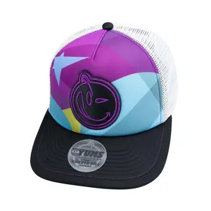 YUMS Still Dope PBY Trucker - Casual Streetwear Fashion Hat in Purple and Blue