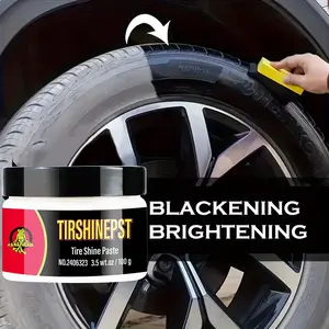Premium Car Tire Shine, Tire Gloss Paste for Rubber Wheels, Refurbishing & Polishing, Enhances Brightness, Long-Lasting Shine, Enhanced Brilliance