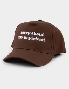Sorry About My Boyfriend Womens Snapback Hat