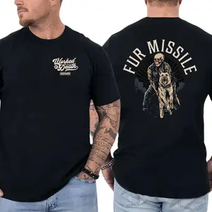Fur Missile T-Shirt, K9 Police Dog Graphic, Law Enforcement Apparel for Police Officers, Gift for K9 Handlers & Officers