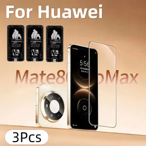 3-Pack Nk Gorilla Screen Protector Film, Compatible with Huawei Mate80 Series, High Clarity Tempered Glass, Easy Install Anti-Scratch