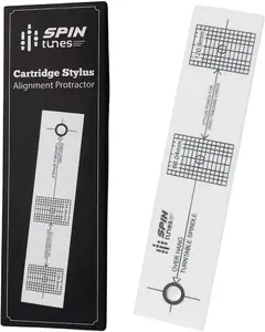 Turntable Stylus Alignment Tool – High-Visibility Protractor for Vinyl Record Setup and Tracking