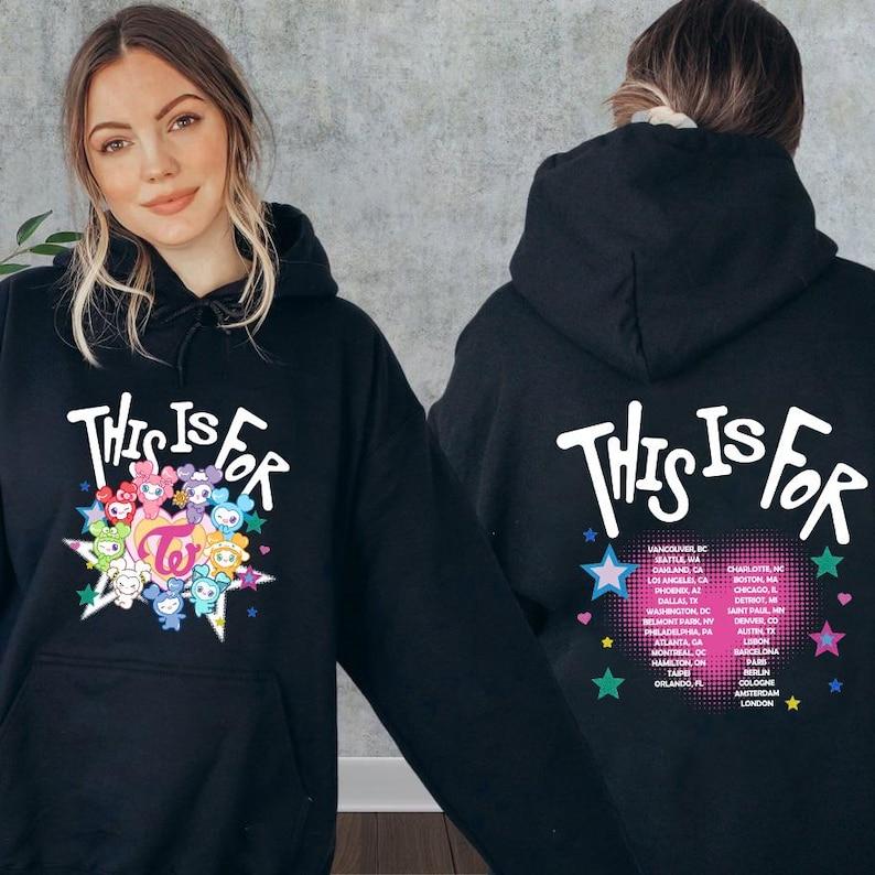 Twice Lovely World Tour Part 2 T-shirt, Twice This For Shirt, Twice Tour 2026 Merch, Cute Twice Hoodie Twice Kpop Shirt Sweater For Once