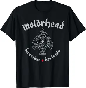 100%cotton Motörhead - Born To Lose Live To Win T-Shirt