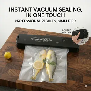 Premium Automatic Vacuum Sealer – One-Touch Freshness, Ideal Gift for Mom(Including 10 vacuum bags measuring 17*25)