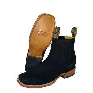 Botin Rodeo Suela de Cuero Piel Nobuk