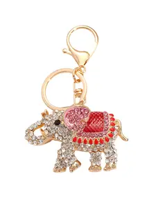 Alloy Elephant Keychain Bag Charm, Trendy Cute Keychain, Fashionable Personalized Bag Accessory, Perfect for Keys and Bags, Elegant Holiday Gift