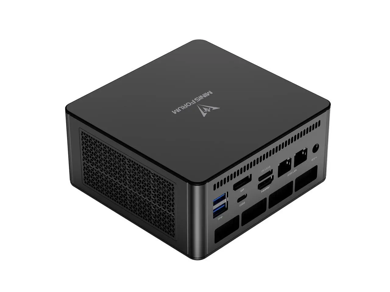 MINISFORUM UM880 Pro Ryzen 7 Mini PC AMD Ryzen 7 8845HS(8C/16T, up to 5.1GHz) Barebone Micro Computer, 2xUSB4(8K) 1xHDMI(4K) 1xDP(4K) Output, 2X RJ45 Port, BT5.2, 4xUSB3.2 Mini Desktop PC