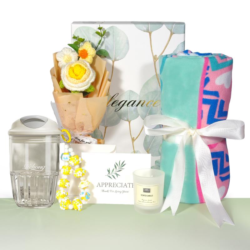 Gift Baskets for Women, Unique Birthday Gifts for Women, Best Friend Birthday Gift, Inspirational Gift Set Box, Christmas Gifts for Woman Her Teen Girl Sister Friendship- Brighten up Her Day