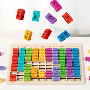 STEM Math Board - Children's interactive arithmetic puzzles that develop problem solving and logical thinking skills, educational learning toys with multiplication and division challenges, ideal learning gifts