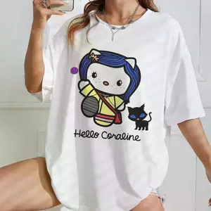 Hello Coraline T-Shirt, Couple's Sweatshirt, Valentine's Day Hello Hoodie