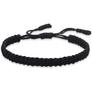 Tibetan Buddhist Bracelets for Women Men Handmade Braided Rope String Lucky Protection Wristbands Prayer Family Couple Jewelry
