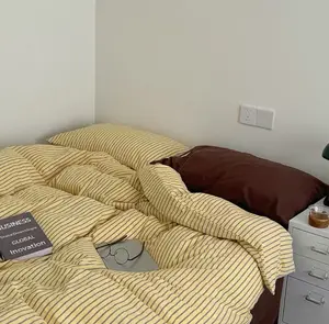 Banana Chocolate Smoothie Pure Washed Cotton Bedding Set